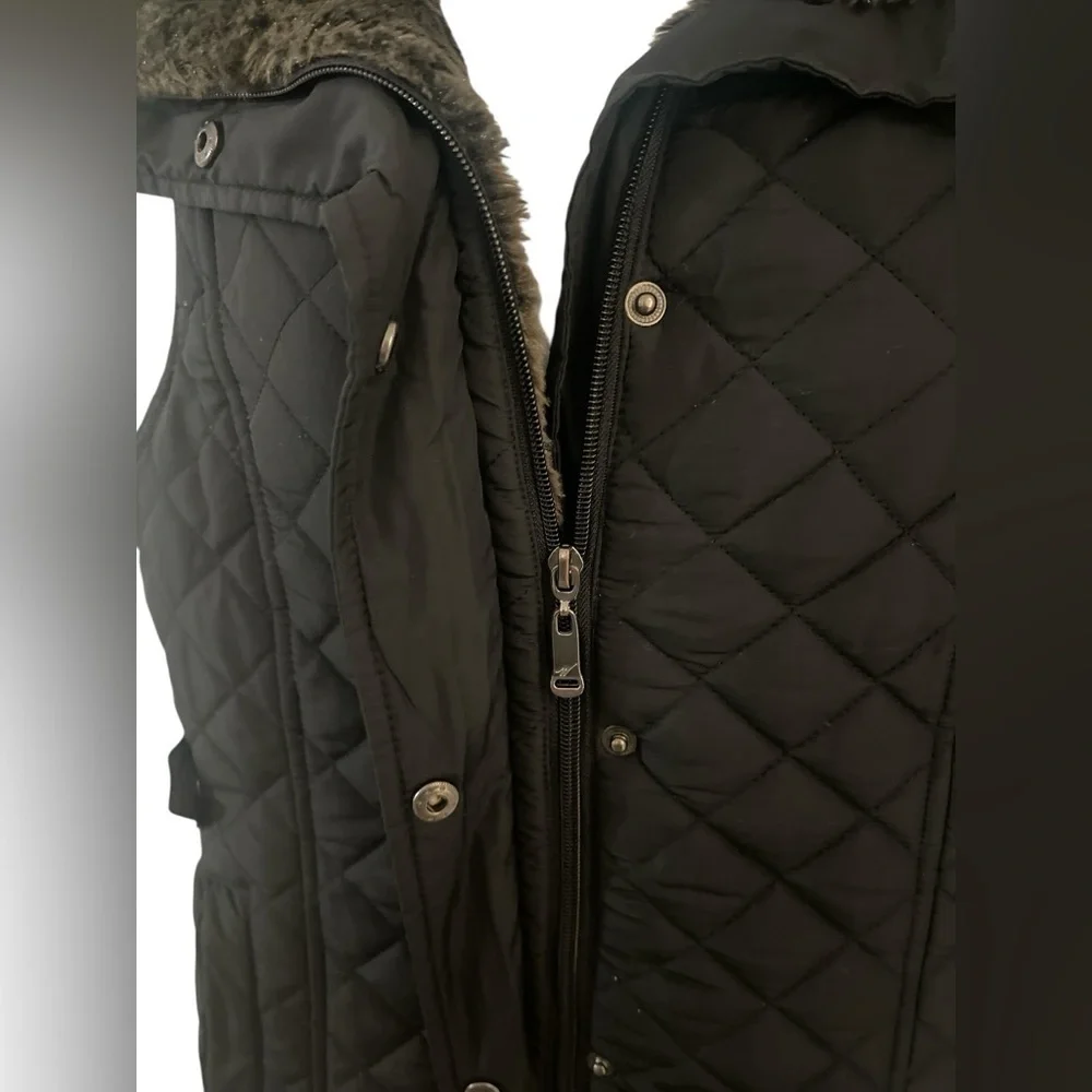 Weatherproof Women's Black Quilted Vest.Sz/S.